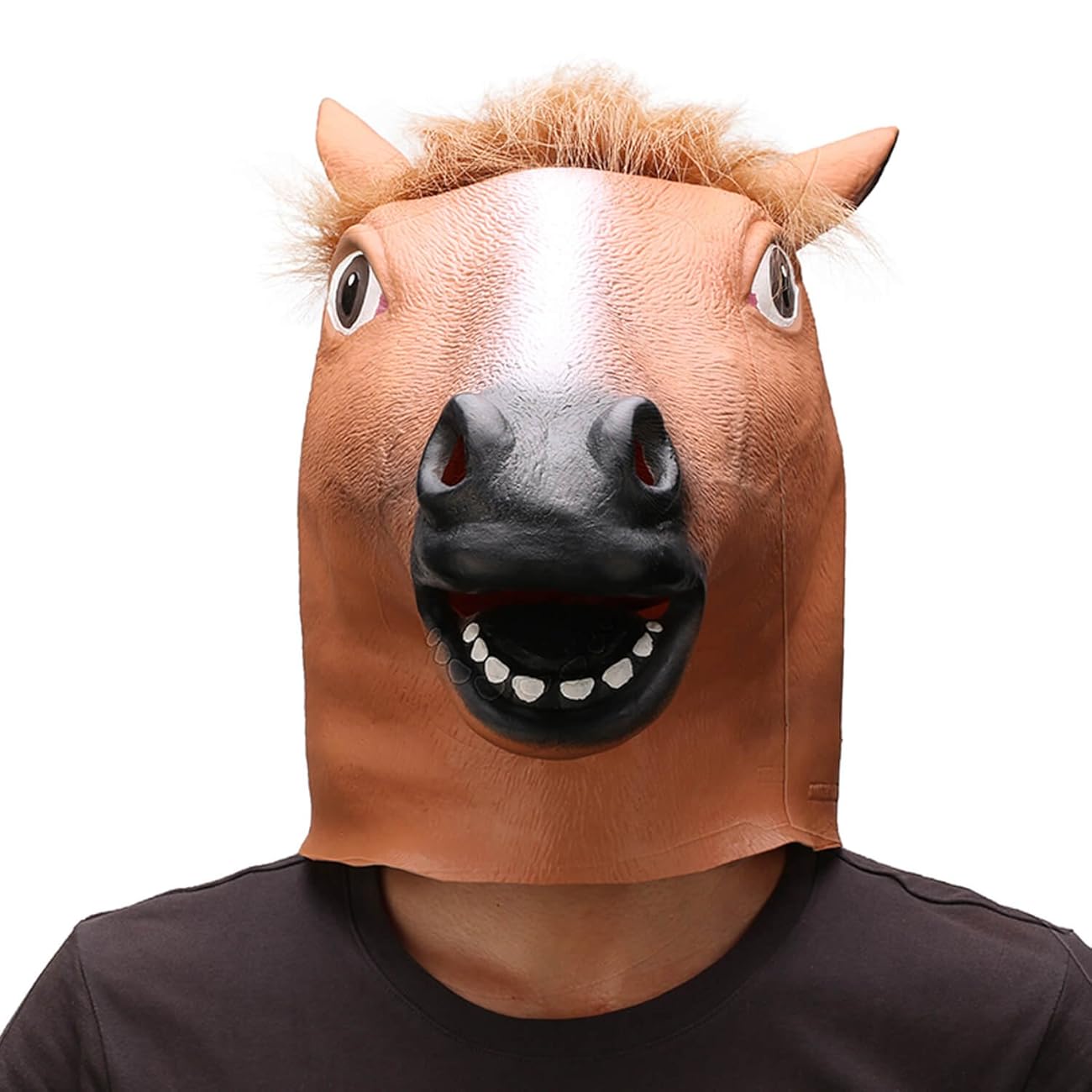 Ylovetoys Latex Horse Head Mask Halloween Costume Animal Masks