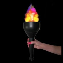Fortune FLM-100 4-in-1 Burning Torch Flame Light, 3-3/4" Bowl Diameter x 5-3/4" Height