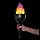 Fortune FLM-100 4-in-1 Burning Torch Flame Light, 3-3/4" Bowl Diameter x 5-3/4" Height