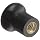 DimcoGray Black Thermoplastic Push-Pull Knob Female, Brass Insert: 1/4-20" Thread x 5/16" Depth, 3/4" Diameter x 3/4" Height x 1/2" Hub Dia x 21/32 Hub Length (Pack of 10)