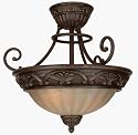 Craftmade X5813-AG Barcelona Series 13 Inch Two Light Semi Flush Ceiling Fixture - Aged Bronze