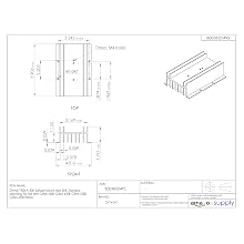 Omron Y92B-A150N Surface Mount Heat Sink, Standard Mounting, For Use With G3NA-240B, G3NA-440B, G3NA-225B, G3NA-425B Relays