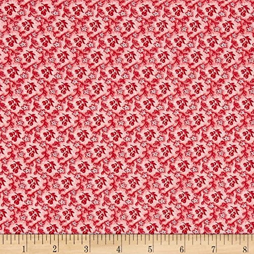 Calico Floral Pink Fabric By The Yard