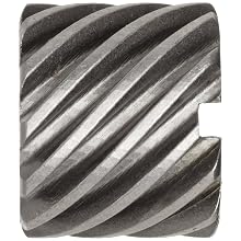 Boston Gear H2410L Plain Helical Gear, 45 Degree Helix, 14.5 Degree Pressure Angle, 0.250 Bore, 24 Pitch, 10 Teeth, Steel, LH