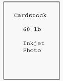 Inkjet Photo Glossy Cardstock, 50 Sheets