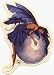 Sphere II - Purple Longhaired Fairy on Round Ball by Amy Brown - Sticker / Decal