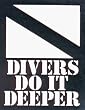 8 Divers Do It Deeper Dive Flag Die-Cut Window Decal