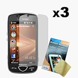 Cbus Wireless Three LCD Screen Guards / Protectors for Samsung Omnia II / i ....