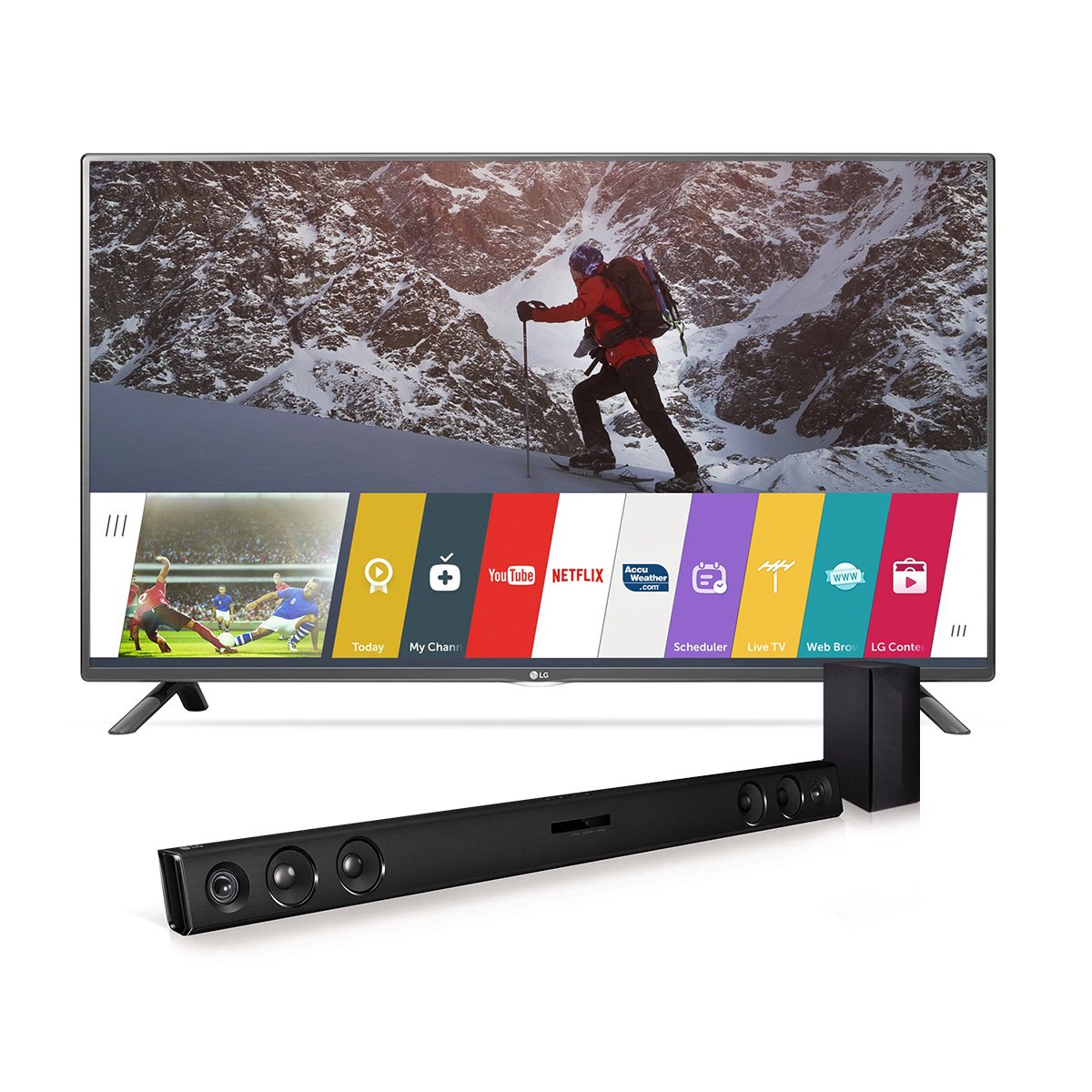LG Electronics 43LF5900 43Inch Smart LED TV with LAS454B Soundbar