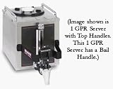 BUNN 12487.0001 1GPR-SS BAIL HANDLE Portable Servers and Warmers for Satellite Brewers