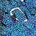 Long Sequin Rectangle 1.5 inch Sapphire Blue Glitter Hologram Multi Metallic. Couture Loose Paillettes. Made in USA.
