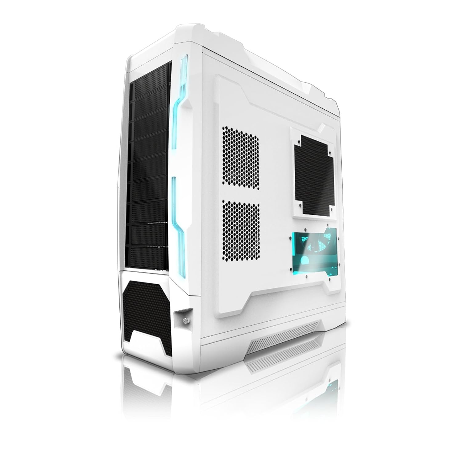 Azza Genesis 9000W Full Tower Case, White (CSAZ9000W