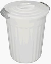 STERILITE 11368006 24QT WHT Utility Can (6 pack)
