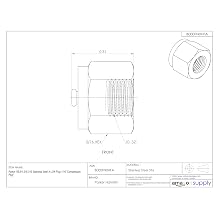 Parker 1BLP1-316 316 Stainless Steel A-LOK Plug 1/16" Compression Plug"