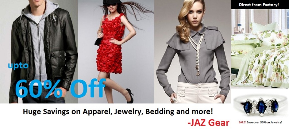 Jaz Gear, apparel, jewelry, leather, bedding and shoe superstore
