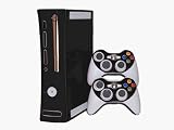 Xbox 360 Skin - NEW - GLOSS BLACK system skins faceplate decal mod