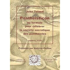 Pantheisticon : Ou formule pour c�l�brer la soci�t� socratique des panth�istes