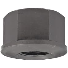 Carbon Steel Hex Nut, Black Oxide Finish, Grade 8, Right Hand Threads, Class 2B 3/8"-16 Threads, 11/16" Height, Made in US