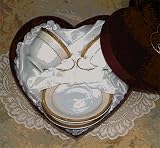 Lorenzo Import ROMAN-2 Espresso 2Pc Cups In Heart Box