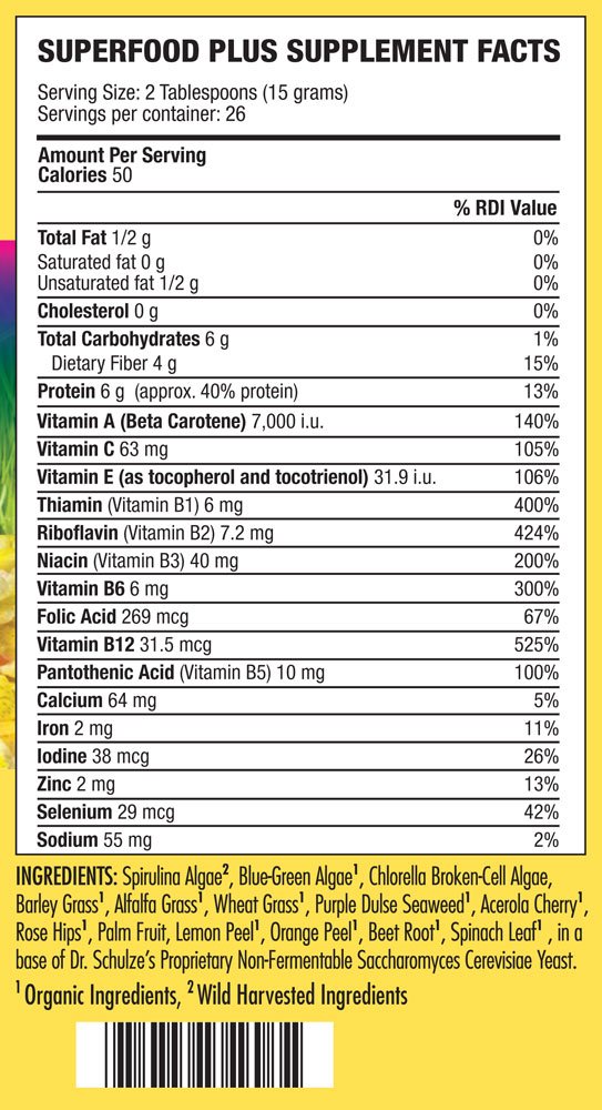 Amazon.com: Dr. Schulze's Superfood Plus Meal Replacement Powder ... Amazon.com: Dr. Schulze's Superfood Plus Meal Replacement Powder ...