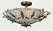 All Products : Total Elegance Ko-25 - 3 Light Brown Ceiling Close-Up Fixture