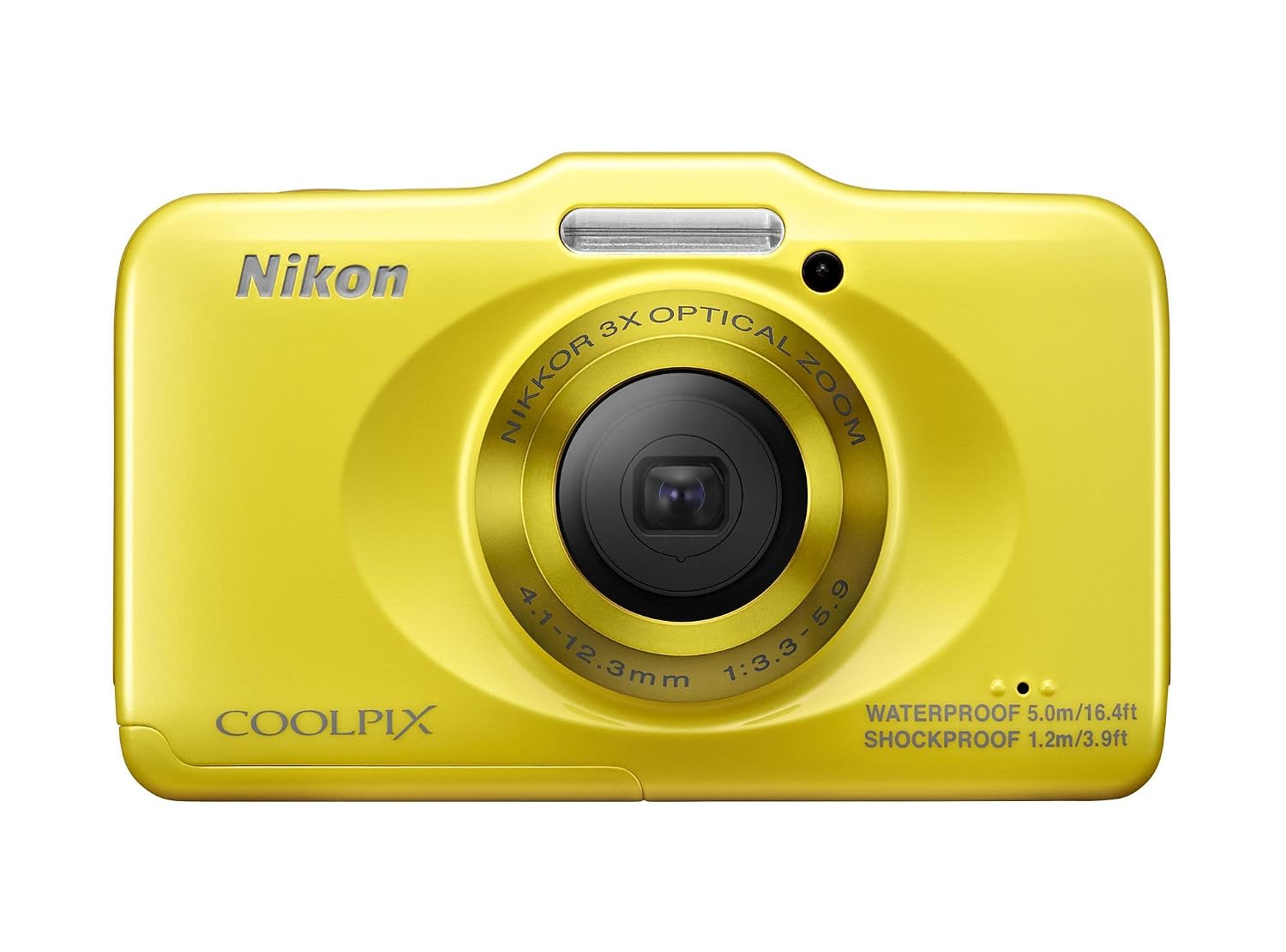 Nikon COOLPIX S31 10.1 MP Waterproof Digital Camera with 720p HD Video (Yellow)