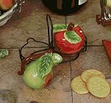 Lorenzo Import C1020 Apple-Pear Sugar-Creamer-Stand