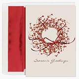 Season's Greetings Wreath Boxed Holiday Christmas Cards