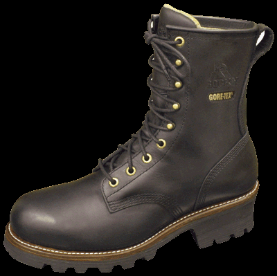 Buy Rocky Men’s 10″ Black Great Oak Logger Waterproof Steel Toe Insulated # 6779