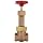 Milwaukee Valve 1182 Series Bronze Gate Valve, Heavy Duty Service, Class 300, Rising Stem, NPT Female