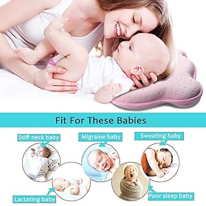 Baby Pillow Preventing Flat Head Syndrome Plagiocephaly For