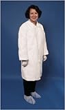 DuPont TY212SWH-XL Tyvek Lab Coat, Five-Snap Front, Two Pockets, Size: X-Large [case of 30]