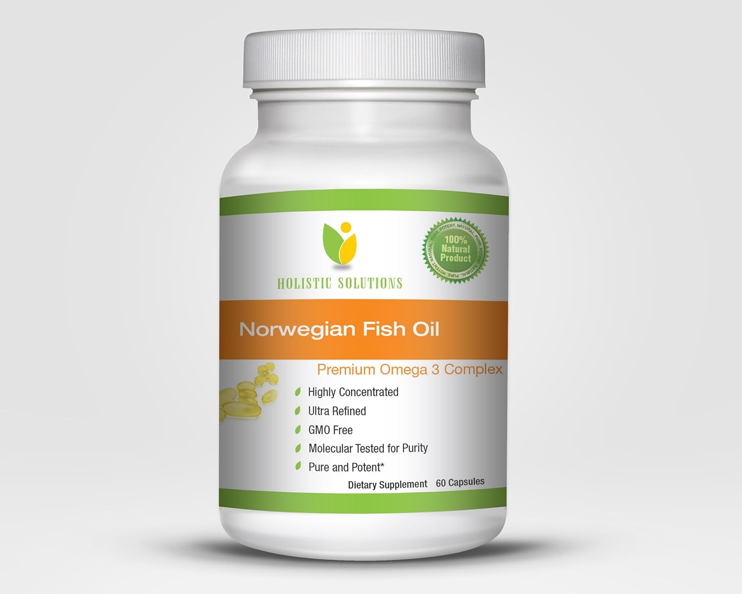 Norwegian Fish Oil Premium Omega 3 Complex 1500 Mg, the Strongest on