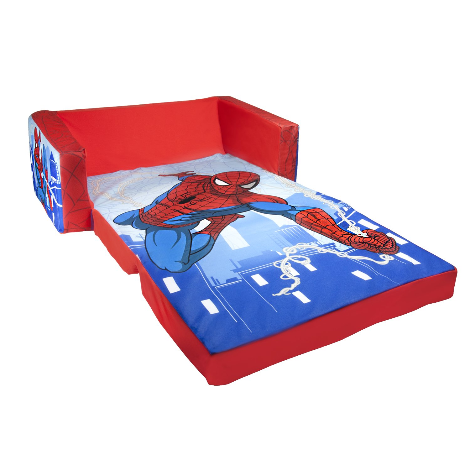 Flip Open Spiderman Sofa Kids Room Bed Boys Toddler Bedroom Play