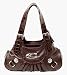 Parinda Amazon Lily Croco Embossed Top Zip Handbag - Plum
