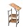 Oasis Concepts Stainless Steel/Wood Folding Kitchen Island, Natural