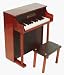 Schoenhut 25-Key Traditional Spinet- Mahogany/ Black Image
