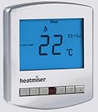 Programmable Thermostat With Hot Water Output - Heatmiser Prt/hw Silver