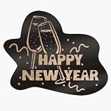 Beistle - 88966-BKGD - Glittered Happy New Year Sign- Pack of 12