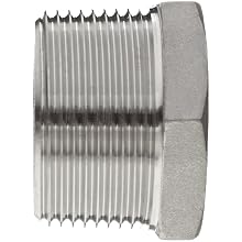 Stainless Steel 316 Cast Pipe Fitting, Hex Bushing, MSS SP-114, NPT Male X Female