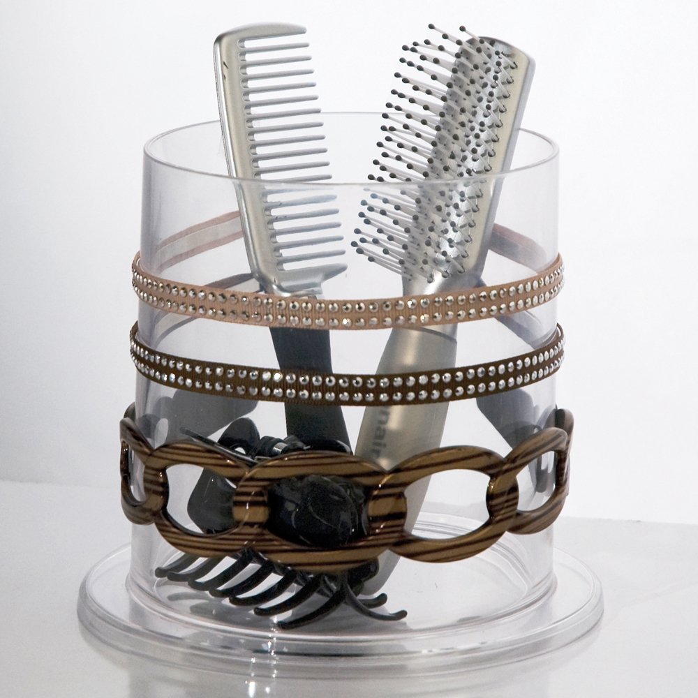 Acrylic holder for headbands and hair brushes. Hair accessories