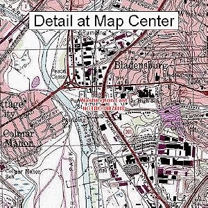 Buy USGS Topographic Quadrangle Map - Washington East, District of Columbia (Folded Waterproof)