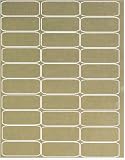 Inkjet Gold Foil Address Labels, 2 5/8 x 1 10 Sheets