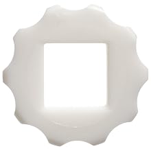 Value Plastics MLLR-1 Male Luer Lock Ring (For use with MTLP or LC23), White Nylon (25-Pack)