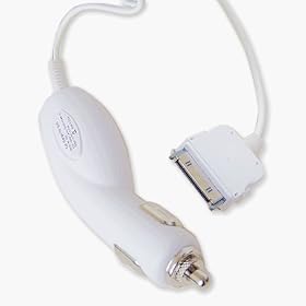 Car Charger for the Apple iPod Nano 3G, iPod Classic, iPod Touch 1G, iPhone 1G, iPod 3G 4G 5G Video, Mini, iPod Photo, and iPod Nano 1G 2G models Color White