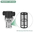 M METERXITY 2-Pack 100 Mesh Stainless Steel Filter Screen