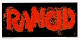 Rancid - Red Logo on Black Rectangle - Sticker / Decal