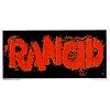 Rancid - Red Logo on Black Rectangle - Sticker / Decal