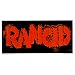 Rancid - Red Logo on Black Rectangle - Sticker / Decal