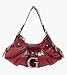 Parinda Carnation Croco Embossed Handbag - Plum